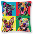 Pitbull Cushion Cover Pop Art - Exclusive Deals Ltd - Exclusive Deals
