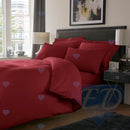 800TC Cotton Rich Duvet Cover Set Burgundy / Single - Exclusive Deals Ltd - Exclusive Deals