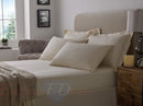 Flannelette Brushed Cotton Extra Deep Fitted Sheets Natural / Single - Exclusive Deals Ltd - Exclusive Deals