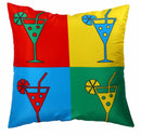 Cocktail Cushion Cover Pop Art - Exclusive Deals Ltd - Exclusive Deals