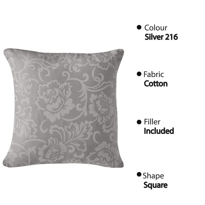 Jacquard Cushion Covers [Ornamental, Damask, Floral] and Fillers