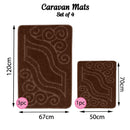 Romany Gypsy Washable 4 Piece Mat/Rug Set - Tranquil Retreat Unleashed