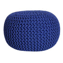 Chunky Knitted Pouffe – Moroccan-inspired Elegance
