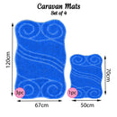 Romany Gypsy Washable 4 Piece Mat/Rug Set - Getaway Weaves