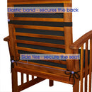 Water-Resistant Low Back Chair Pads