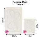 Romany Gypsy Washable 4 Piece Mat/Rug Set - Retreat Chic