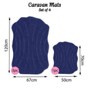 Romany Gypsy Washable 4 Piece Mat/Rug Set - Vacation Necessities