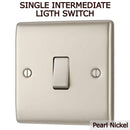 BG Metal Single Light Switch Various Pearl Nickel - Exclusive Deals Ltd - Exclusive Deals