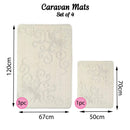 Romany Gypsy Washable 4 Piece Mat/Rug Set - Floral Escapes