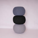Chunky Knitted Pouffe – Moroccan-inspired Elegance