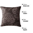 Jacquard Cushion Covers [Ornamental, Damask, Floral] and Fillers
