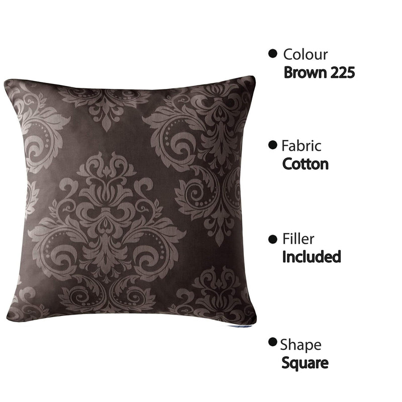 Jacquard Cushion Covers [Ornamental, Damask, Floral] and Fillers