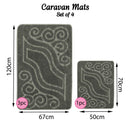 Romany Gypsy Washable 4 Piece Mat/Rug Set - Tranquil Retreat Unleashed