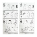 Washroom Wall Mounted Foam Soap Dispenser Non-Drop Refillable Hand Pump 900ml Container