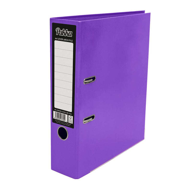 Pukka A4 Lever Arch Files - Purple