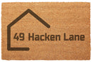 Personalized Coir Door Mat Customized Prints 40 x 60cm