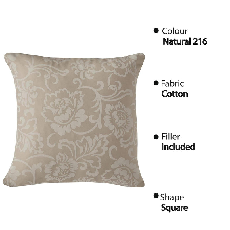 Jacquard Cushion Covers [Ornamental, Damask, Floral] and Fillers