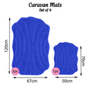 Romany Gypsy Washable 4 Piece Mat/Rug Set - Vacation Necessities