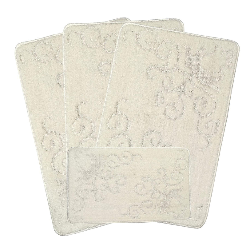 Romany Gypsy Washable 4 Piece Mat/Rug Set - Floral Escapes
