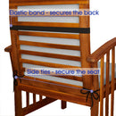 Water-Resistant Low Back Chair Pads