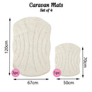 Romany Gypsy Washable 4 Piece Mat/Rug Set - Vacation Necessities