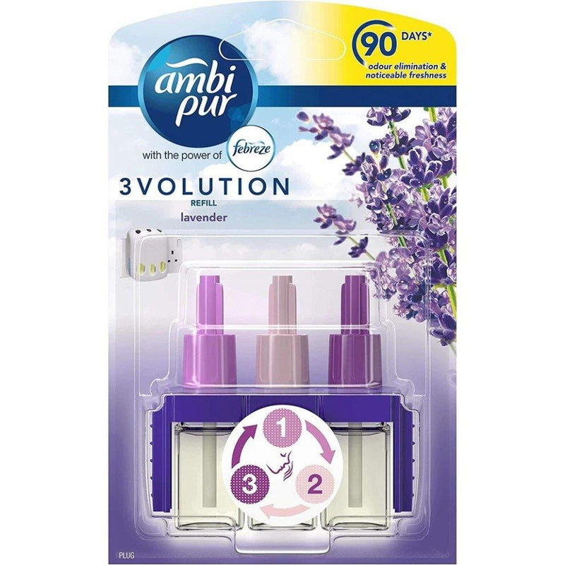 Febreze Ambi Pur 3Volution Plug In Lavender Refill 20ml - Exclusive Deals