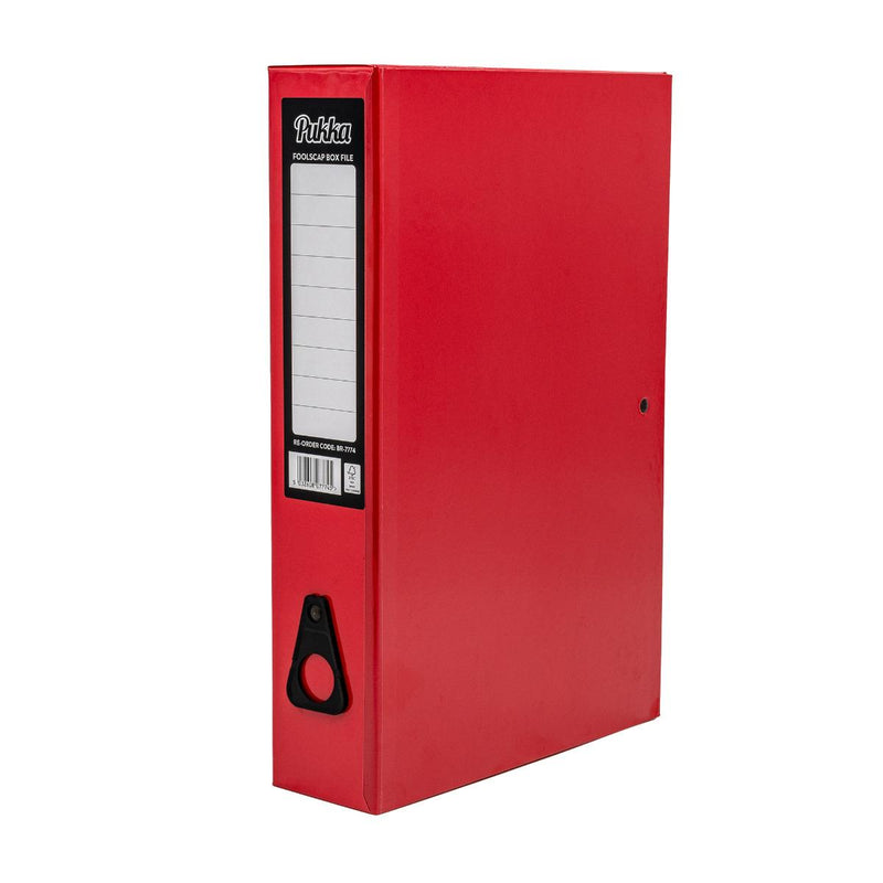 Pukka A4 Foolscap Box File - Red