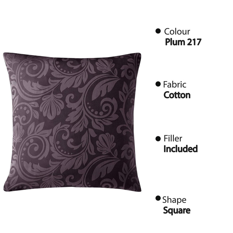 Jacquard Cushion Covers [Ornamental, Damask, Floral] and Fillers