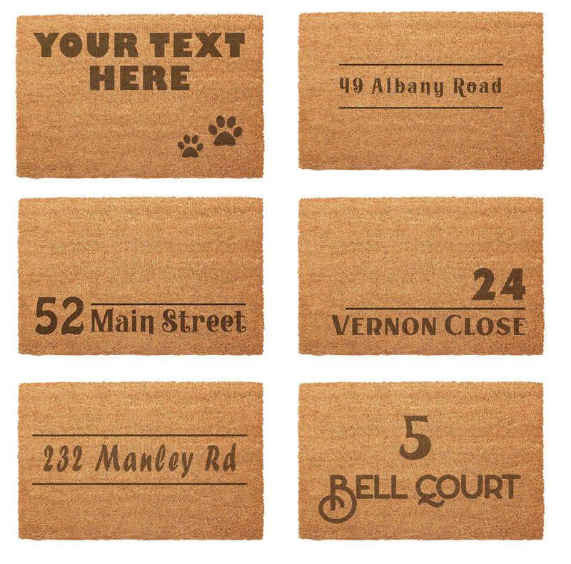 Personalized Coir Door Mat Customized Prints 40 x 60cm