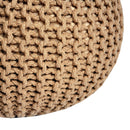 Chunky Knitted Pouffe – Moroccan-inspired Elegance