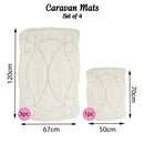 Romany Gypsy Washable 4 Piece Mat/Rug Set - Home Haven