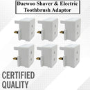 Daewoo Shaver and Electric Toothbrush Adaptor Pack of 6 - Exclusive Deals Ltd - Exclusive Deals