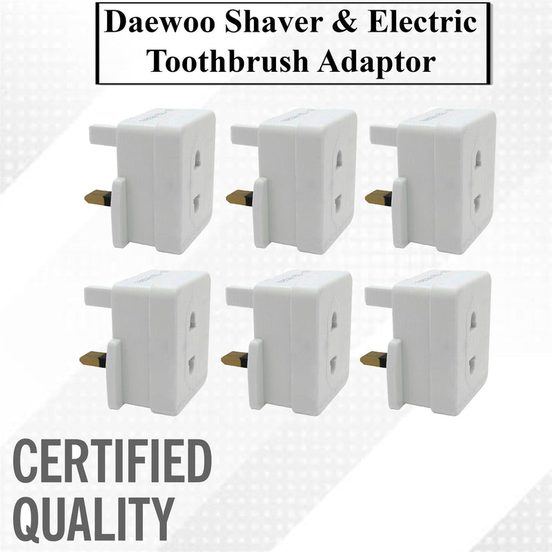 Daewoo Shaver and Electric Toothbrush Adaptor Pack of 6 - Exclusive Deals Ltd - Exclusive Deals