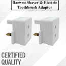 Daewoo Shaver and Electric Toothbrush Adaptor Pack of 2 - Exclusive Deals Ltd - Exclusive Deals
