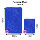 Romany Gypsy Washable 4 Piece Mat/Rug Set - Floral Escapes