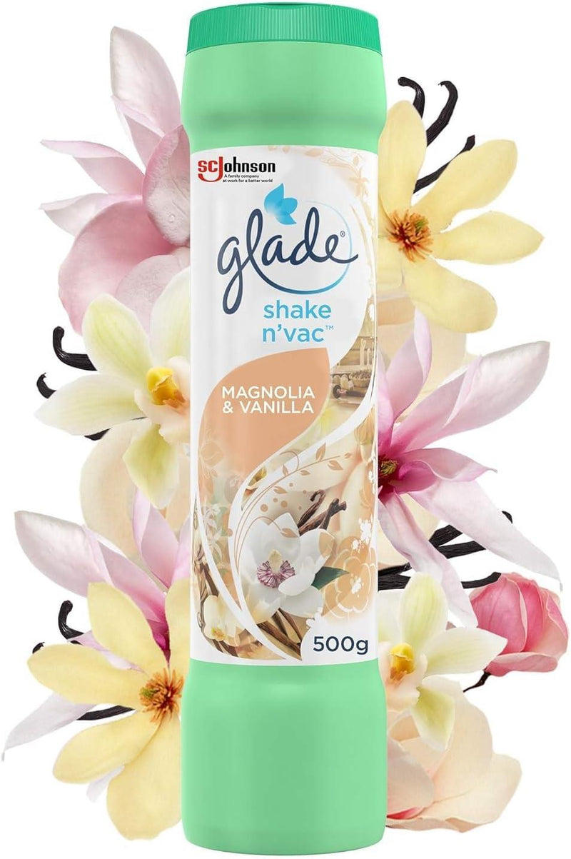 Glade Shake 'n' Vac Vanilla & Magnolia 500g