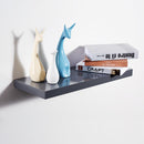 Modern High Gloss Grey Floating Shelves - Explore Sizes Here!