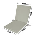 Water-Resistant Low Back Chair Pads