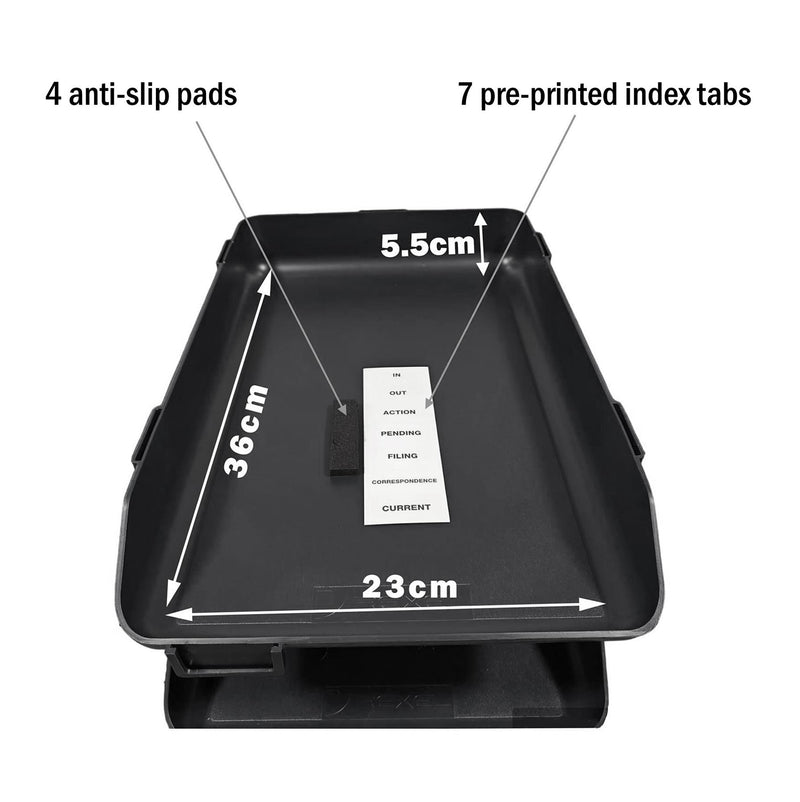 Letter Tray & Riser Documents Organiser