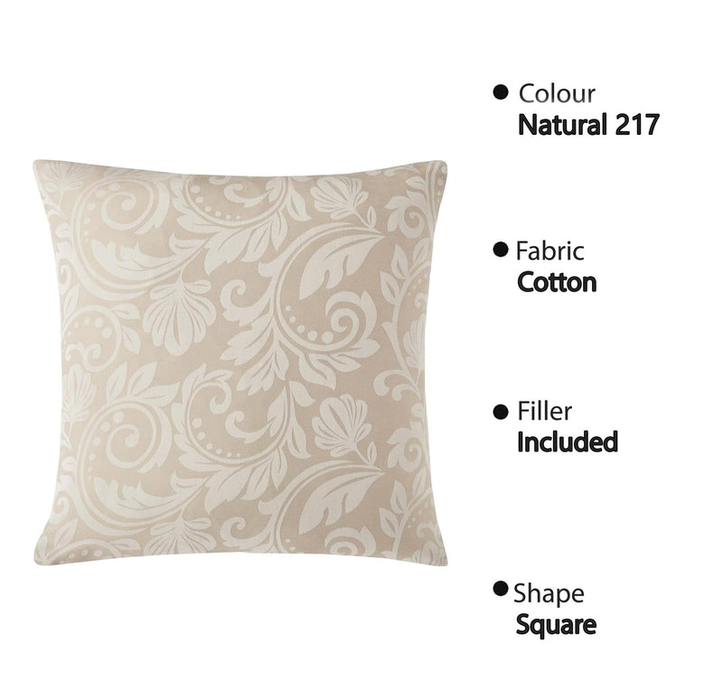 Jacquard Cushion Covers [Ornamental, Damask, Floral] and Fillers