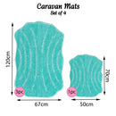 Romany Gypsy Washable 4 Piece Mat/Rug Set - Vacation Necessities
