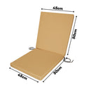 Water-Resistant Low Back Chair Pads