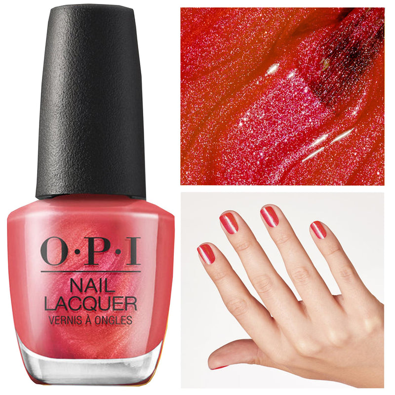 OPI Nail Polish Paint The Tinseltown Red