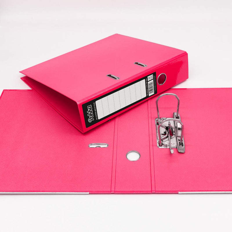 Pukka A4 Lever Arch Files - Pink