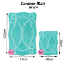 Romany Gypsy Washable 4 Piece Mat/Rug Set - Home Haven