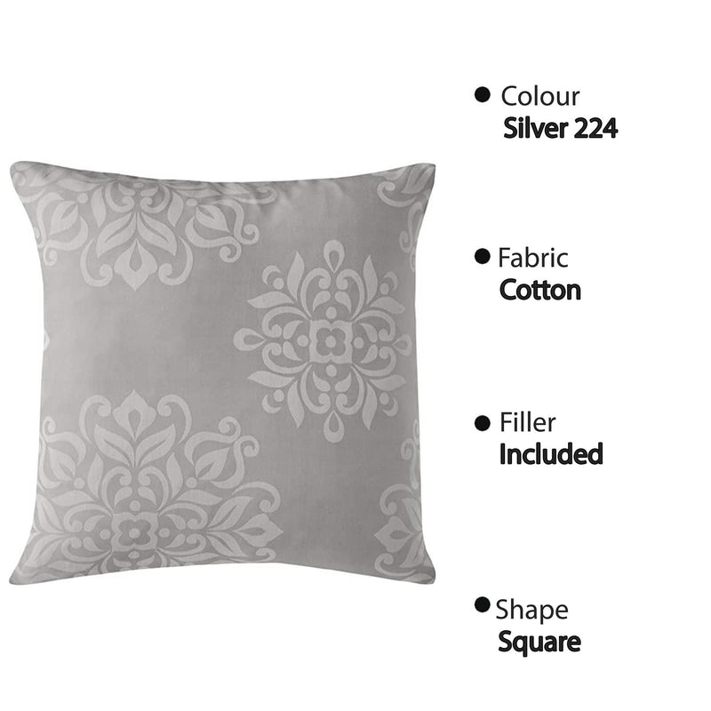 Jacquard Cushion Covers [Ornamental, Damask, Floral] and Fillers