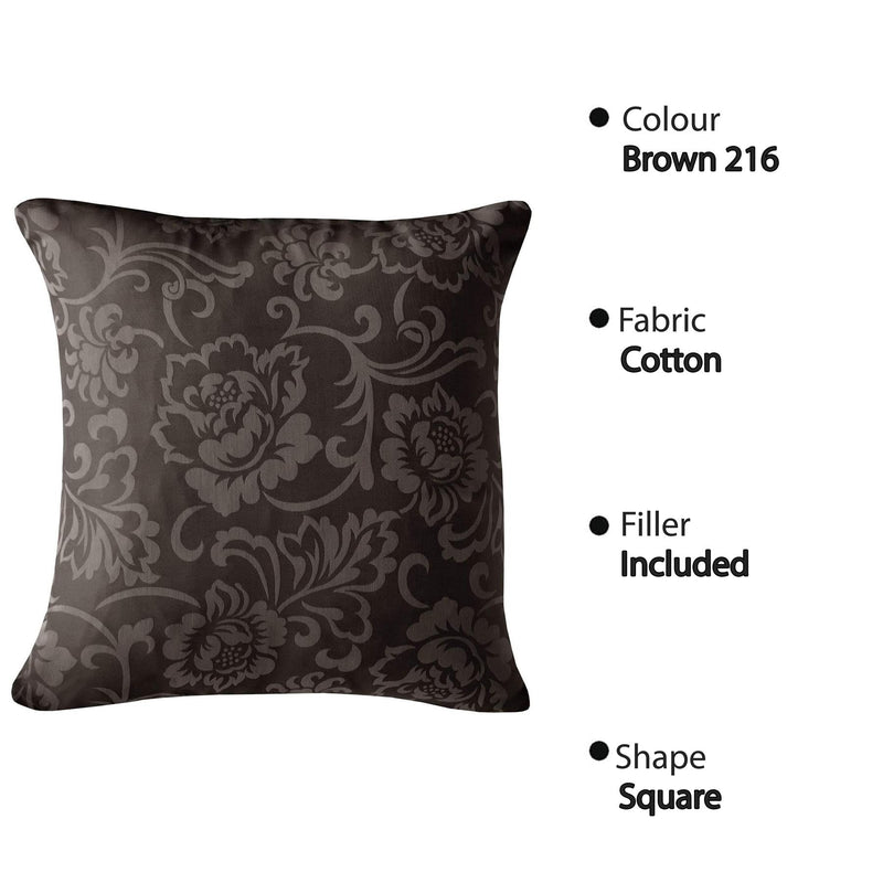 Jacquard Cushion Covers [Ornamental, Damask, Floral] and Fillers