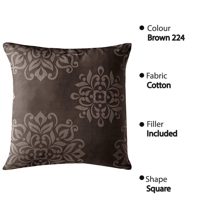 Jacquard Cushion Covers [Ornamental, Damask, Floral] and Fillers