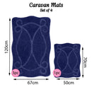 Romany Gypsy Washable 4 Piece Mat/Rug Set - Home Haven