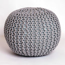 Chunky Knitted Pouffe – Moroccan-inspired Elegance